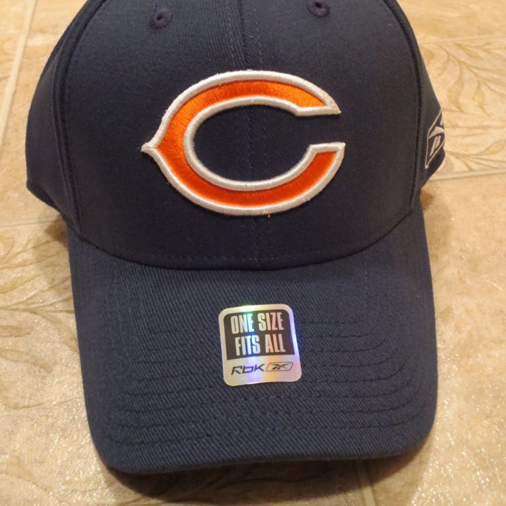 NFL Chicago Bears Baseball Cap Hat, Navy Blue (186)